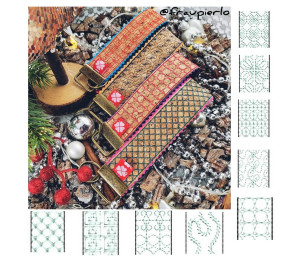 ADVENTSKALENDER 12. Dezember - Stickserie ITH - Schlüsselbänder Quilt Motive ITH